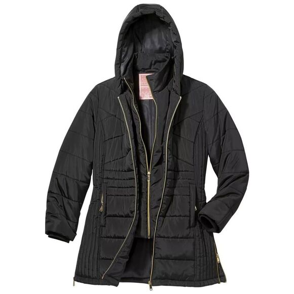 Atlas for Women Womens/Ladies Padded Jacket / Black - Picture 2 of 6